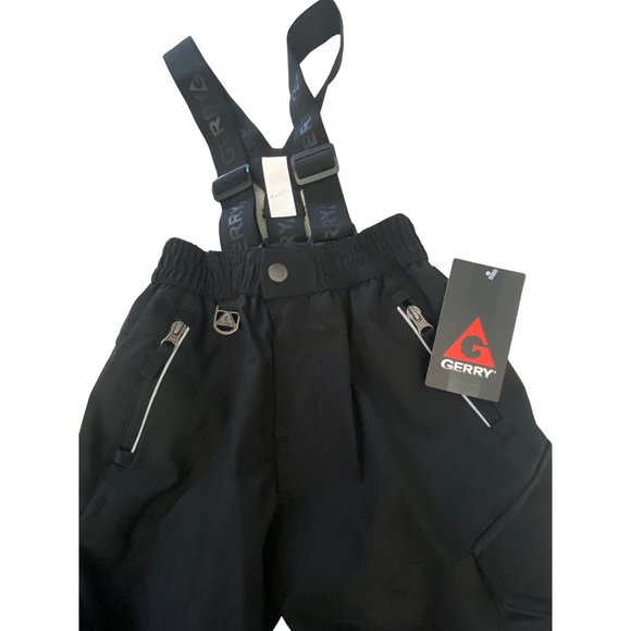 NWT Gerry Boys' XS 5 Performance Snow Pant With Removable Suspenders Black - Picture 5 of 16